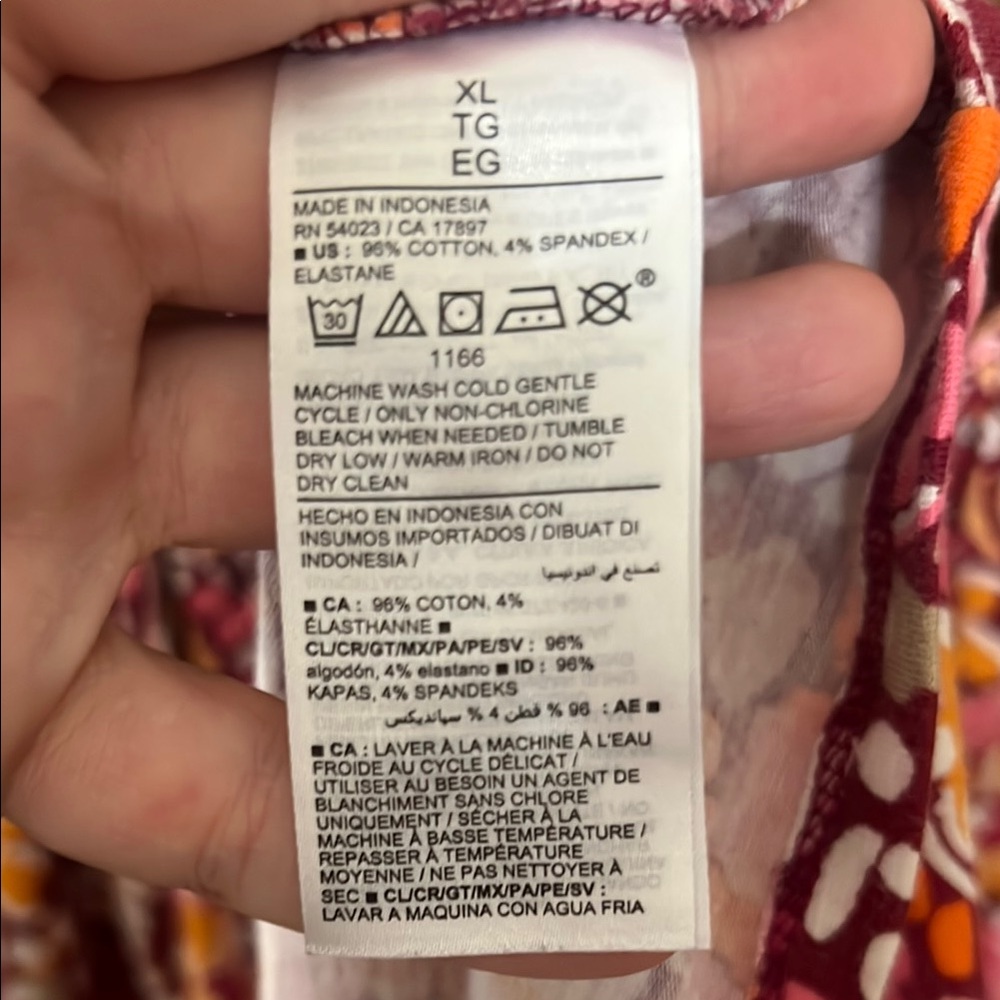 Old Navy Pink and Orange Floral Dress size XL - Picture 3 of 7